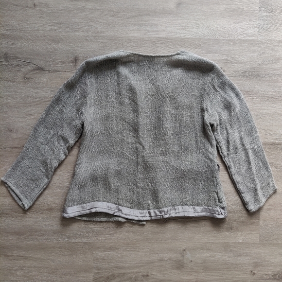 Masai Woven Gray Cardigan with Pockets Large - Picture 6 of 8